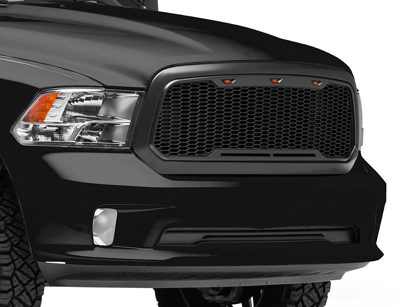 Charcoal Baja Upper Grille w/ LED Lighting 13-19 Ram Truck 1500 - Click Image to Close